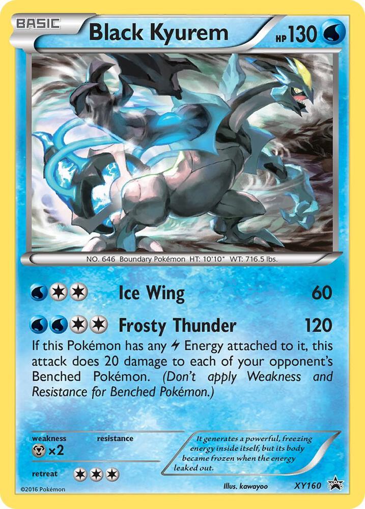 Black Kyurem XY160 card from XY Promos