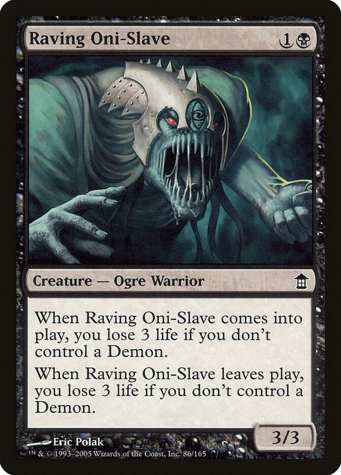 Raving Oni-Slave 86 card from Saviors of Kamigawa