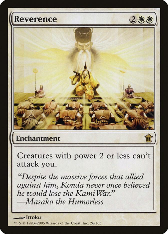 Reverence 26 card from Saviors of Kamigawa