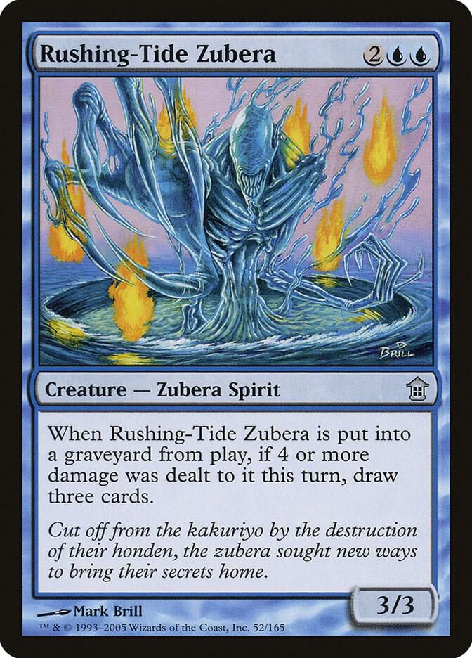 Rushing-Tide Zubera 52 card from Saviors of Kamigawa