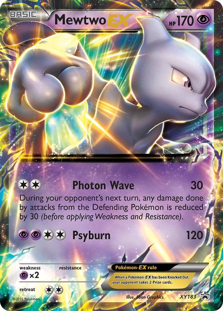 Mewtwo EX XY183 card from XY Promos