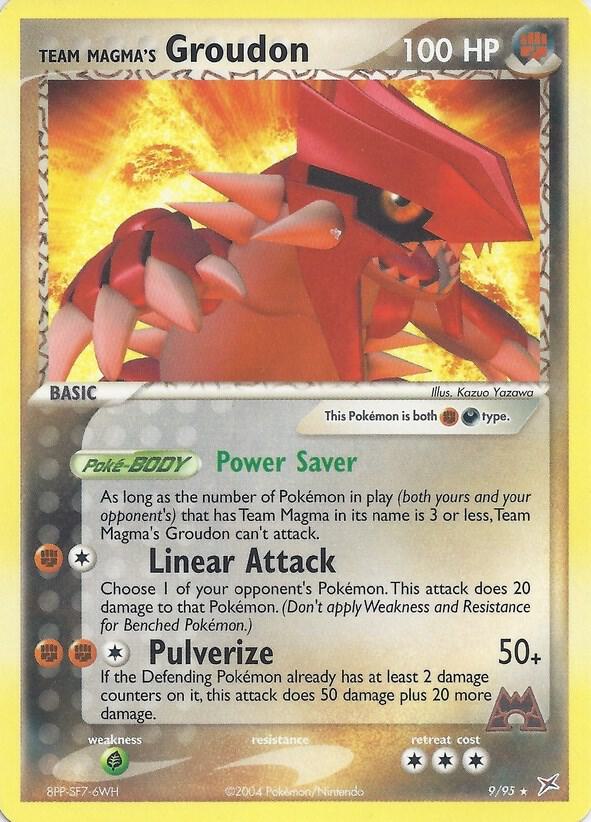 Team Magma's Groudon - 9/95 (EX Team Magma vs Team Aqua) 009/095 card from Deck Exclusives