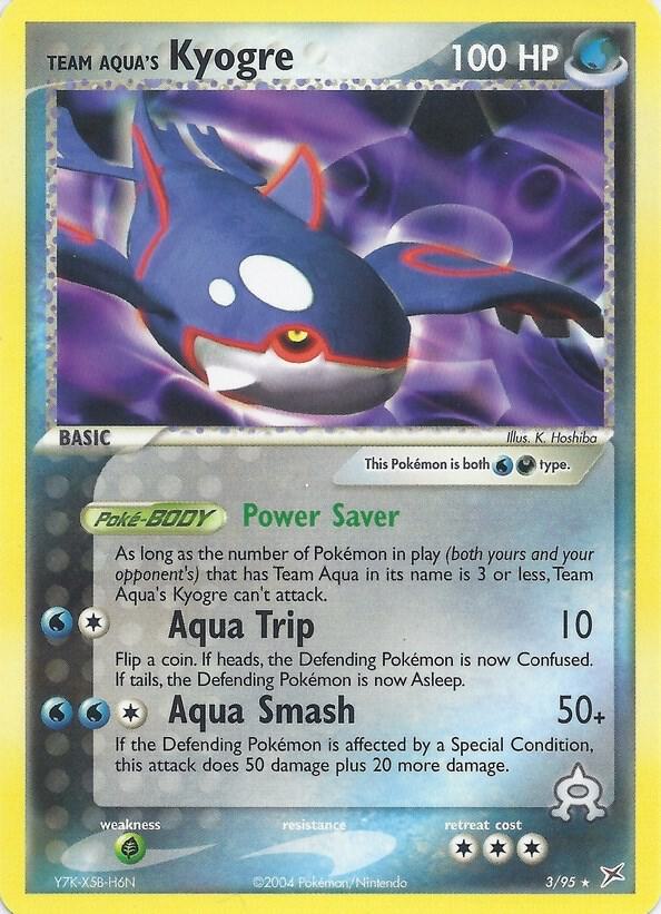 Team Aqua's Kyogre - 3/95 (EX Team Magma vs Team Aqua) 003/095 card from Deck Exclusives