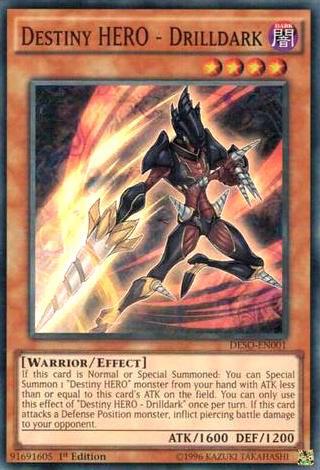 Destiny HERO - Drilldark DESO-EN001 card from Destiny Soldiers