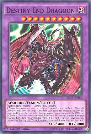 Destiny End Dragoon DESO-EN013 card from Destiny Soldiers