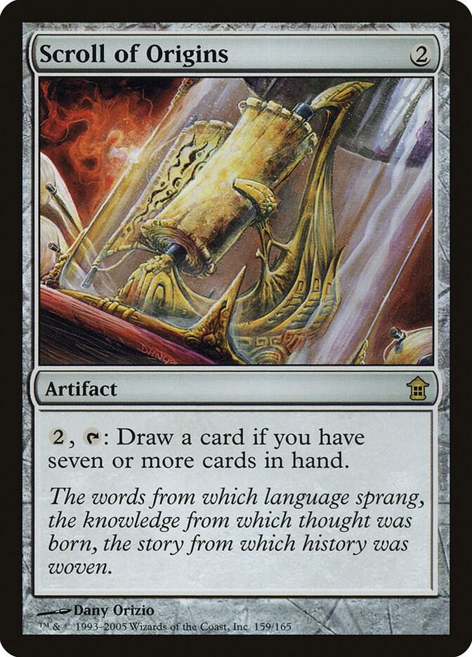 Scroll of Origins 159 card from Saviors of Kamigawa