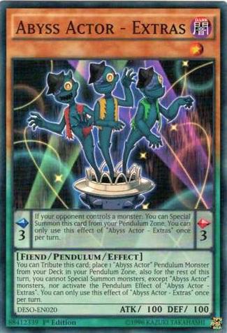 Abyss Actor - Extras DESO-EN020 card from Destiny Soldiers