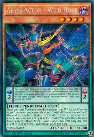 Abyss Actor - Wild Hope DESO-EN022 card from Destiny Soldiers