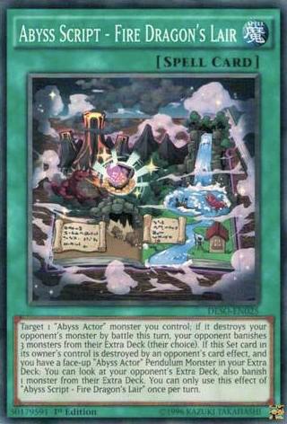 Abyss Script - Fire Dragon's Lair DESO-EN025 card from Destiny Soldiers