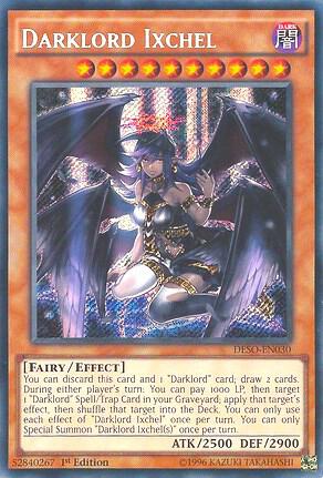 Darklord Ixchel DESO-EN030 card from Destiny Soldiers