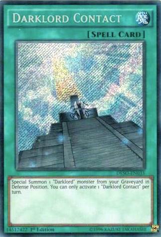 Darklord Contact DESO-EN035 card from Destiny Soldiers