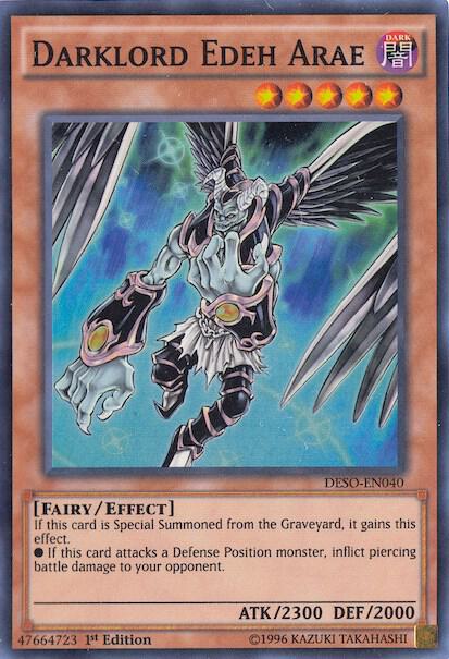 Darklord Edeh Arae DESO-EN040 card from Destiny Soldiers