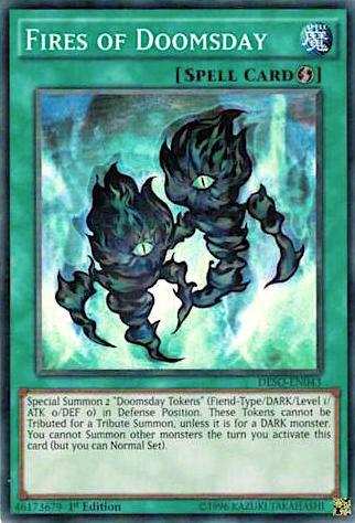 Fires of Doomsday DESO-EN043 card from Destiny Soldiers