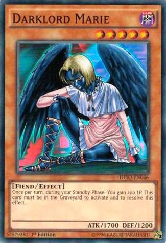Darklord Marie DESO-EN046 card from Destiny Soldiers