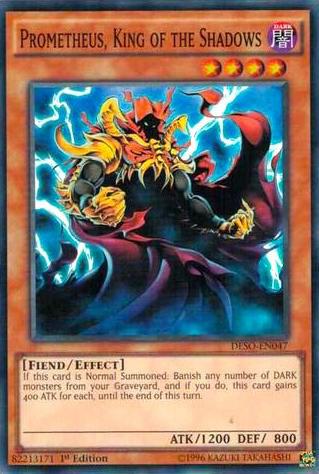 Prometheus, King of the Shadows DESO-EN047 card from Destiny Soldiers