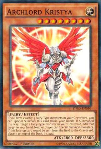 Archlord Kristya DESO-EN050 card from Destiny Soldiers