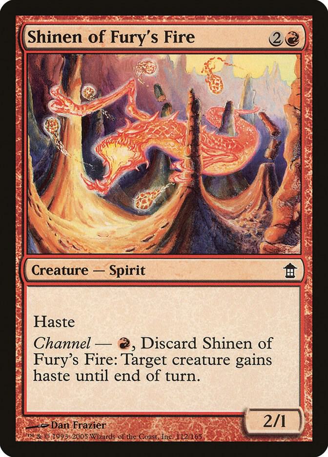 Shinen of Fury's Fire 112 card from Saviors of Kamigawa