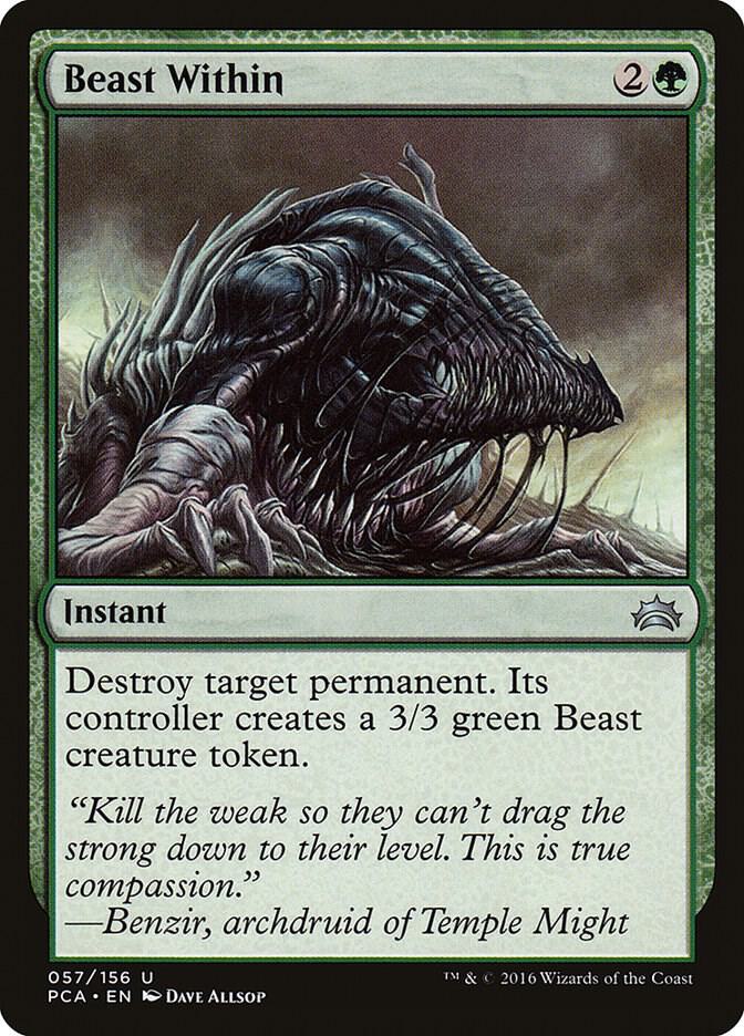 Beast Within 57 card from Planechase Anthology