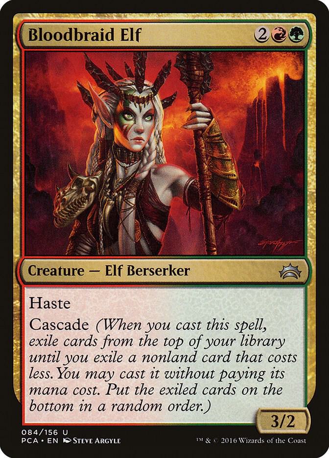 Bloodbraid Elf 84 card from Planechase Anthology