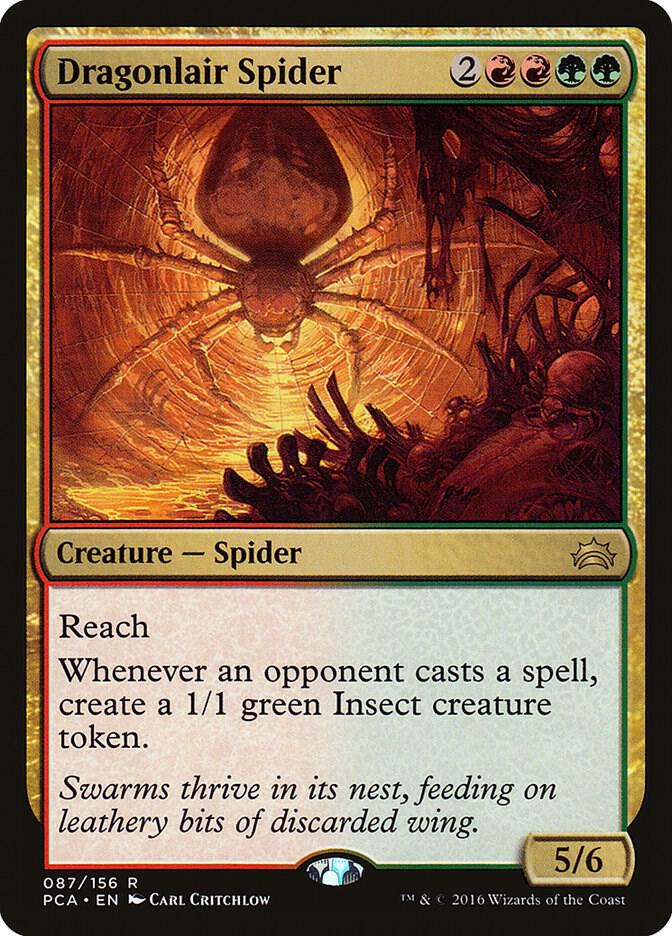 Dragonlair Spider 87 card from Planechase Anthology