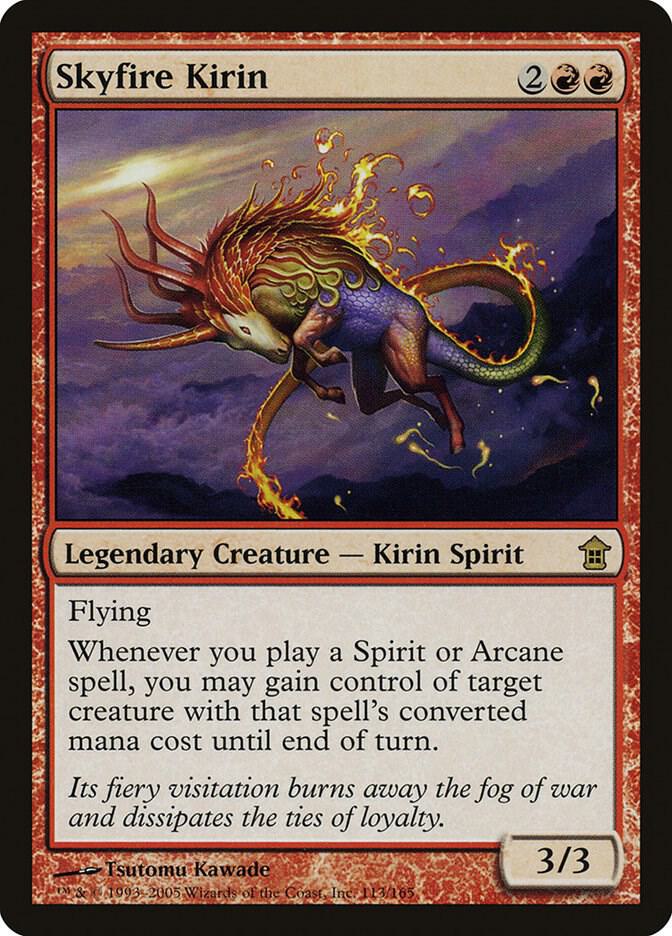 Skyfire Kirin 113 card from Saviors of Kamigawa