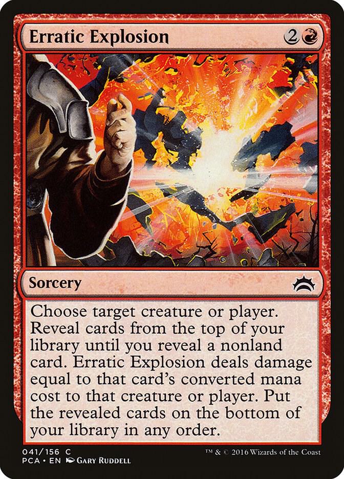 Erratic Explosion 41 card from Planechase Anthology