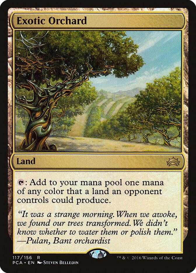Exotic Orchard 117 card from Planechase Anthology