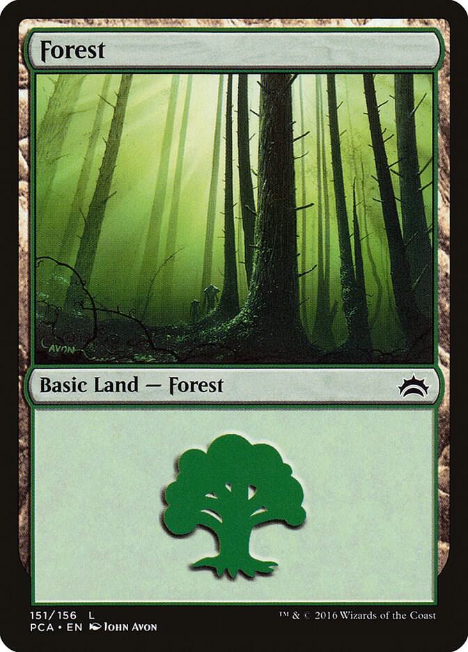 Forest 151 card from Planechase Anthology