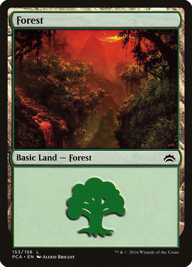Forest 153 card from Planechase Anthology