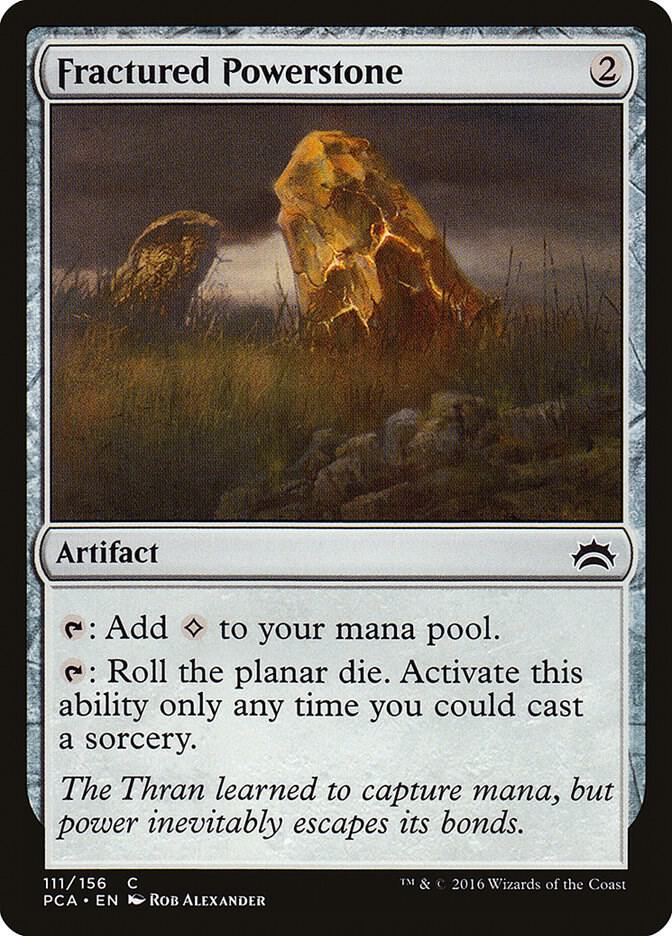 Fractured Powerstone 111 card from Planechase Anthology