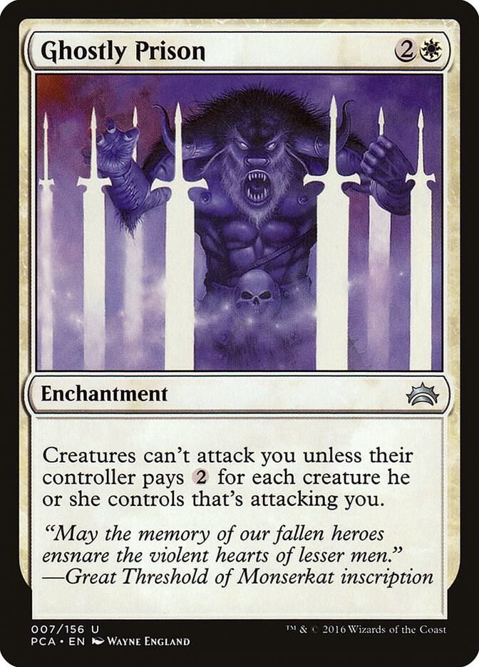 Ghostly Prison 7 card from Planechase Anthology