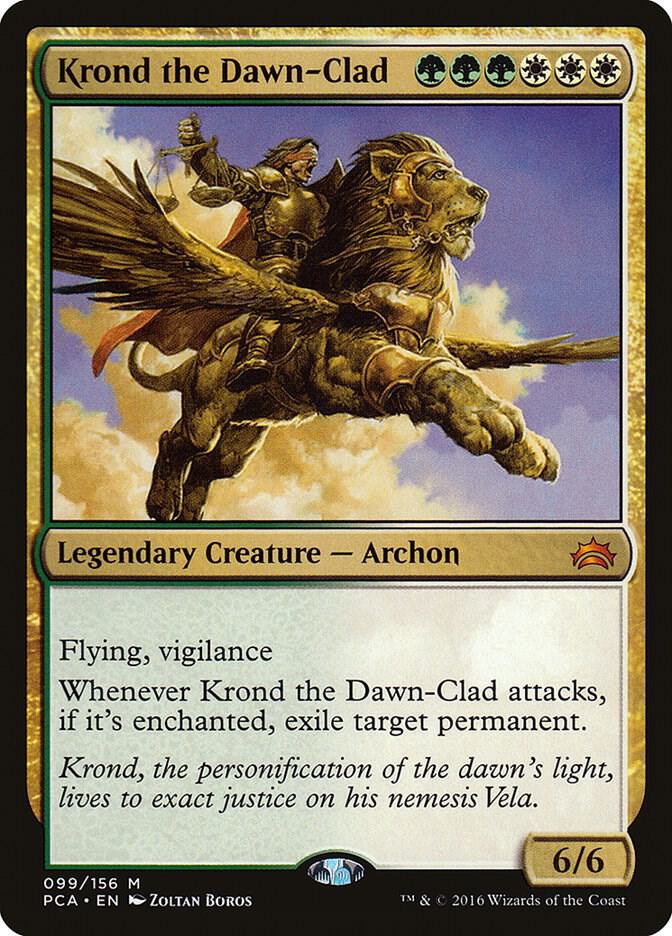 Krond the Dawn-Clad 99 card from Planechase Anthology