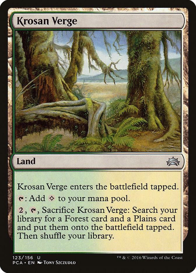 Krosan Verge 123 card from Planechase Anthology
