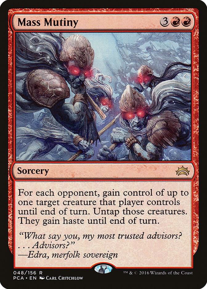 Mass Mutiny 48 card from Planechase Anthology