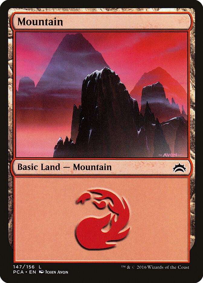 Mountain 147 card from Planechase Anthology