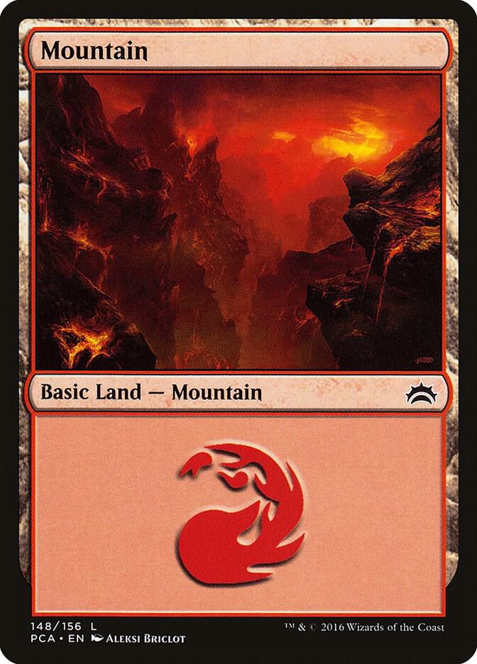 Mountain 148 card from Planechase Anthology