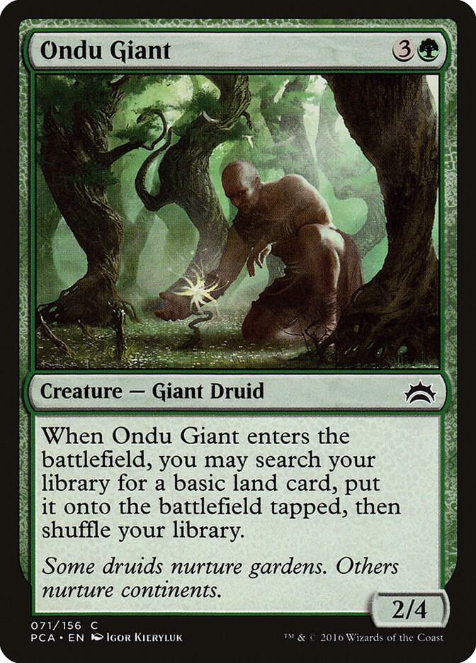 Ondu Giant 71 card from Planechase Anthology