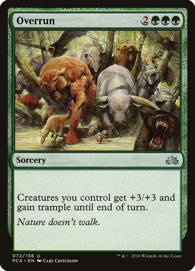 Overrun 72 card from Planechase Anthology