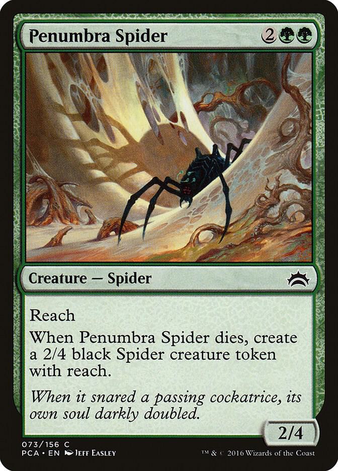 Penumbra Spider 73 card from Planechase Anthology
