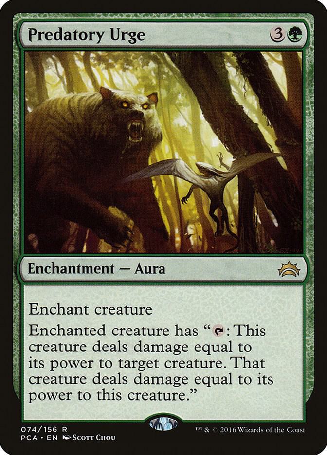 Predatory Urge 74 card from Planechase Anthology