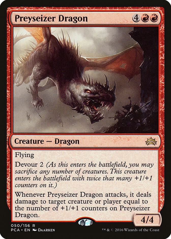 Preyseizer Dragon 50 card from Planechase Anthology