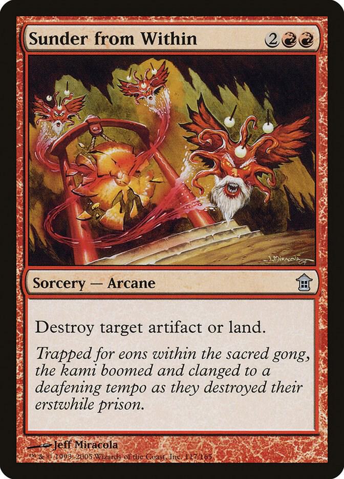 Sunder from Within 117 card from Saviors of Kamigawa