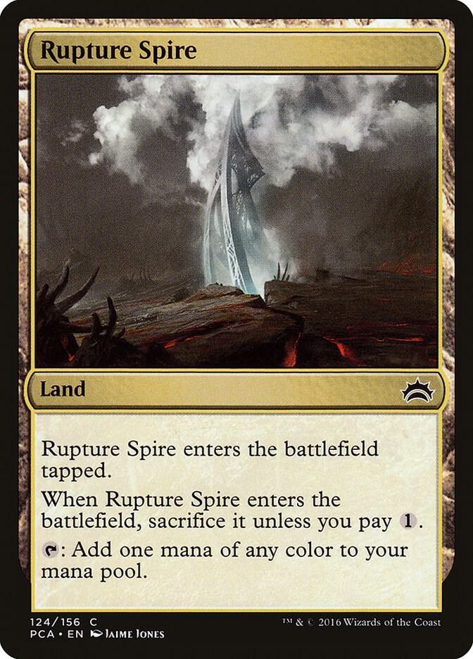 Rupture Spire 124 card from Planechase Anthology