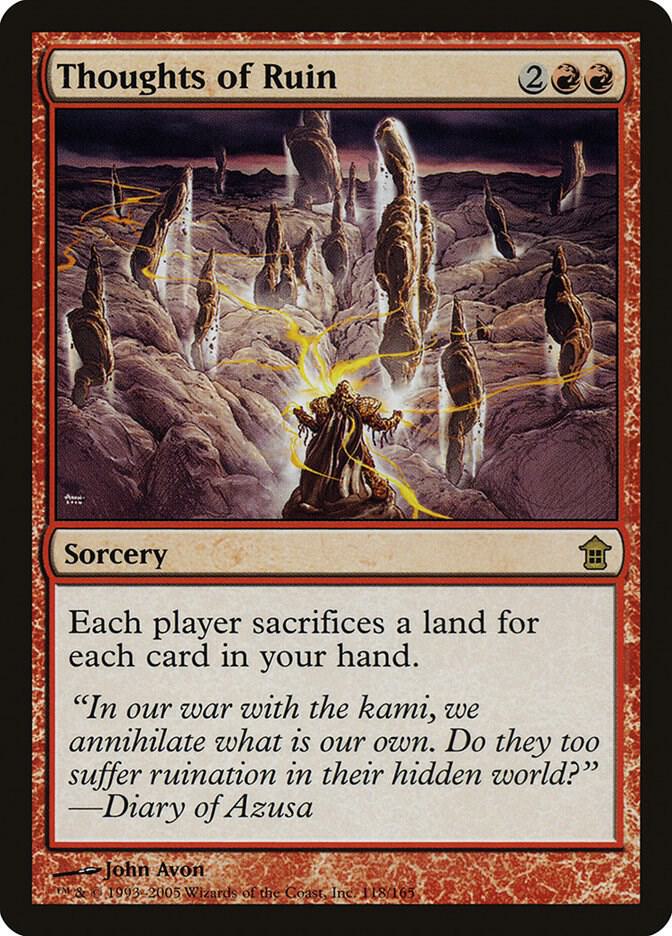 Thoughts of Ruin 118 card from Saviors of Kamigawa