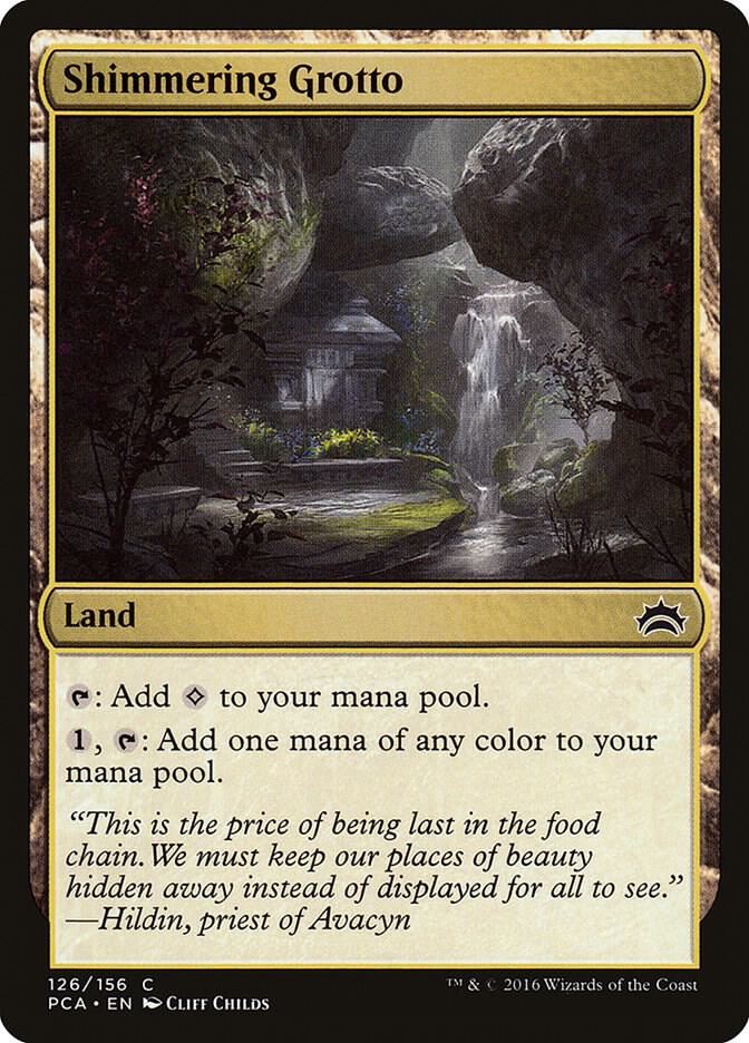 Shimmering Grotto 126 card from Planechase Anthology