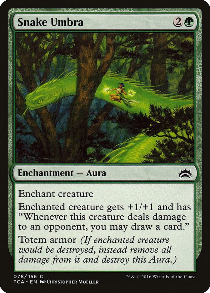 Snake Umbra 78 card from Planechase Anthology