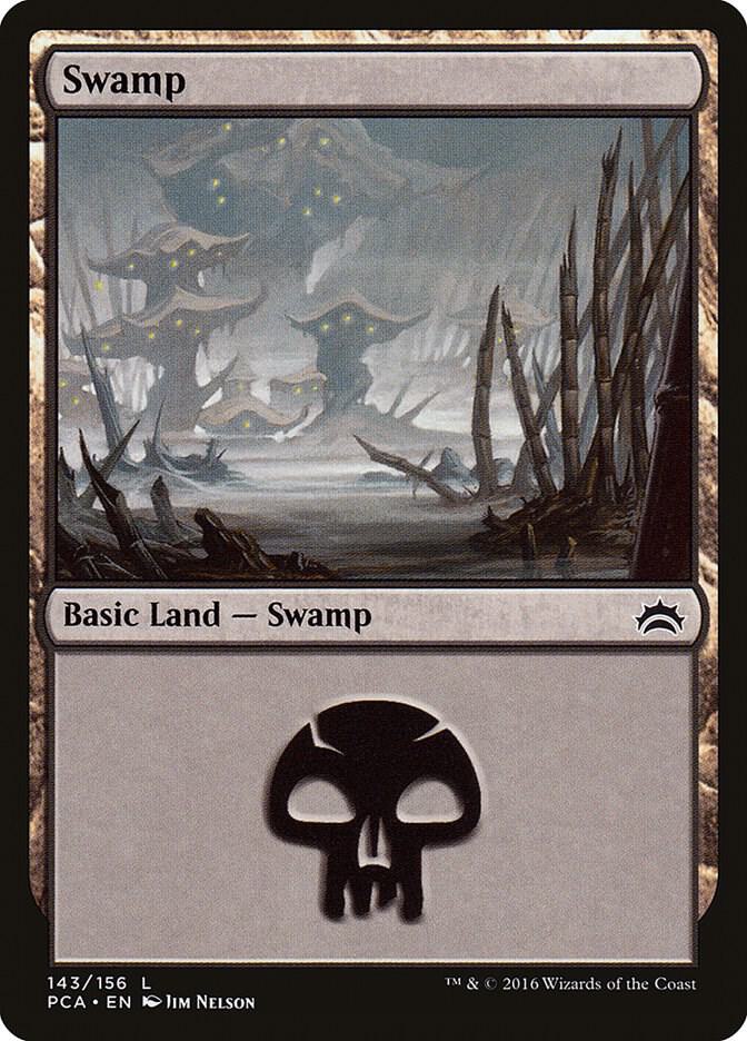 Swamp 143 card from Planechase Anthology
