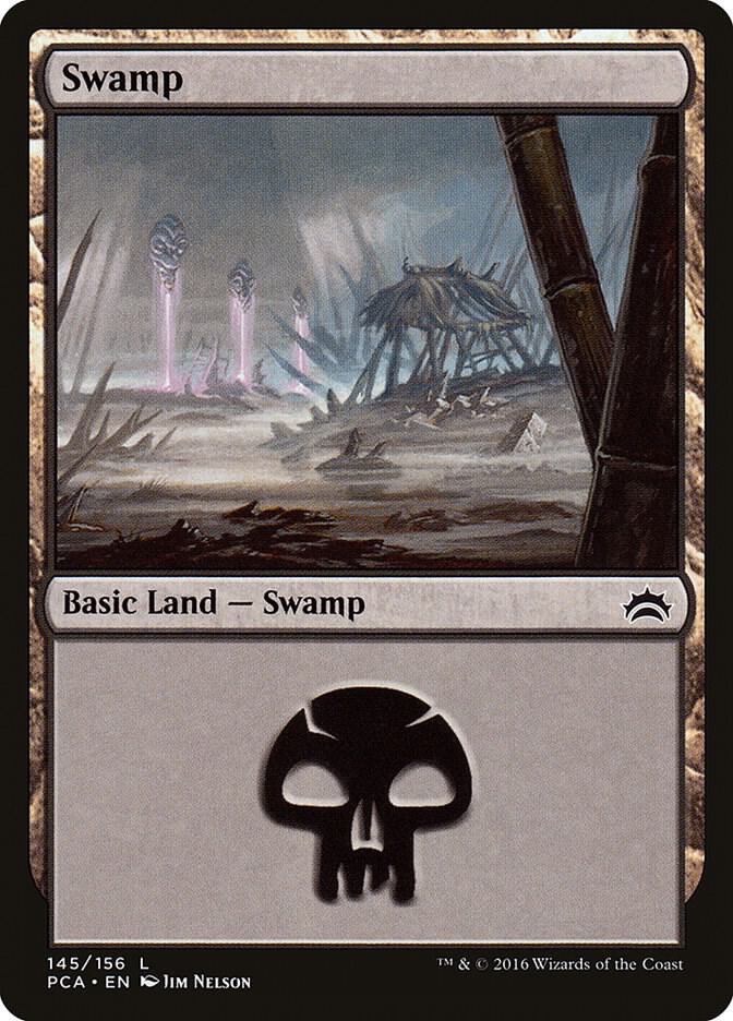 Swamp 145 card from Planechase Anthology