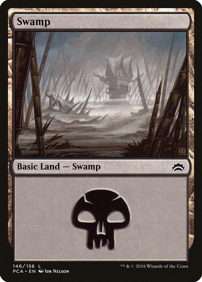 Swamp 146 card from Planechase Anthology