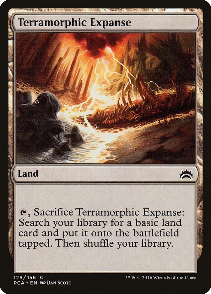 Terramorphic Expanse 129 card from Planechase Anthology